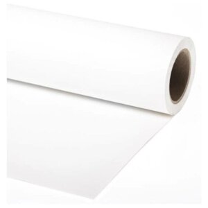 Бумажный фон Vibrantone 1.35x11m 01 White 1201 белый