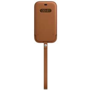Чехол Apple MagSafe кожаный чехол-конверт для iPhone 12/iPhone 12 Pro, золотисто-коричневый