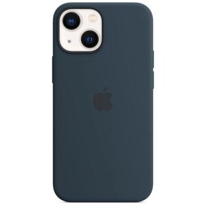 Чехол Apple MagSafe силиконовый для iPhone 13 mini, синий омут