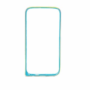 Чехол-бампер на Samsung Galaxy S6 / Металлический / Голубой