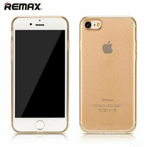 Чехол для iPhone 7, Remax Crystal Series, прозрачный c золотым оттенком