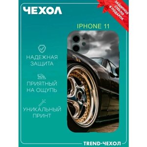 Чехол для телефона Apple iPhone 11 c принтом машина диски колеса
