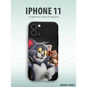 Чехол для телефона Iphone 11 с принтом том и джерри