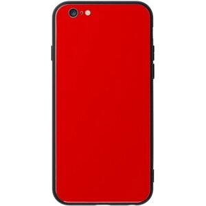 Чехол Glass для Apple iPhone 6/6S, красный, Deppa 900080