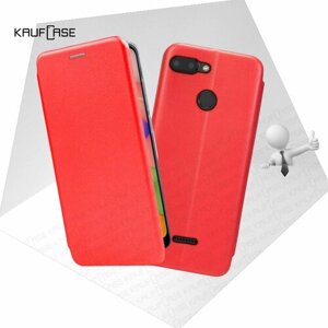 Чехол книжка KaufCase для телефона Xiaomi Redmi 6 (5.45"красный. Трансфомер