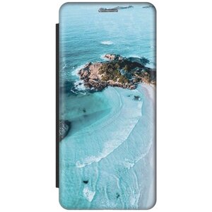 Чехол-книжка Одинокий остров на Samsung Galaxy S8 / Самсунг С8 черный