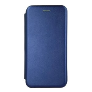 Чехол книжка синий для Realme 8 4G / Realme 8 Pro с магнитным замком, с подставкой для телефона и кармана для карт или денег / реалми 8 / 8 про