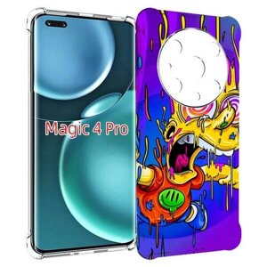 Чехол MyPads Барт-арт-стрит для Honor Magic4 Pro / Magic4 Ultimate задняя-панель-накладка-бампер