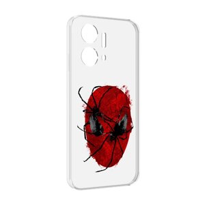 Чехол MyPads человек паук для Honor X7a задняя-панель-накладка-бампер