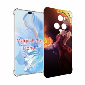 Чехол MyPads dota 2 Lina для Honor Magic 5 Pro задняя-панель-накладка-бампер