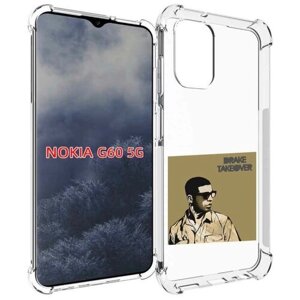 Чехол MyPads Drake - Takeover для Nokia G60 5G задняя-панель-накладка-бампер