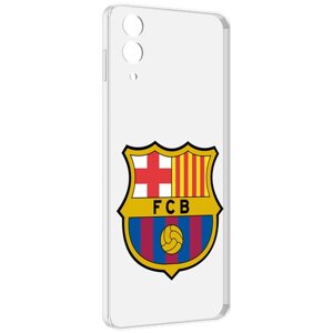 Чехол MyPads ФК FCB Барселона для Samsung Galaxy Z Flip 4 (SM-F721) задняя-панель-накладка-бампер