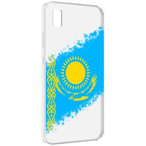 Чехол MyPads флаг Казахстана для ZTE BLADE L210 задняя-панель-накладка-бампер