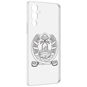 Чехол MyPads герб-афганистан для Tecno Pova 4 задняя-панель-накладка-бампер