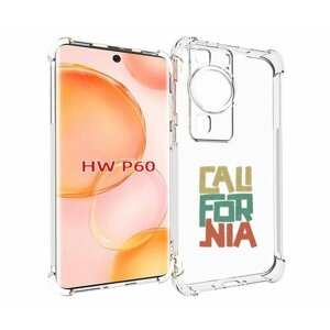 Чехол MyPads Графический-дизайн для Huawei P60 задняя-панель-накладка-бампер