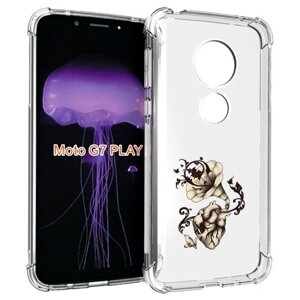 Чехол MyPads Граммофон для Motorola Moto G7 Play задняя-панель-накладка-бампер