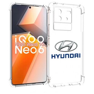 Чехол MyPads hyundai-4 мужской для Vivo iQoo Neo 6 5G задняя-панель-накладка-бампер