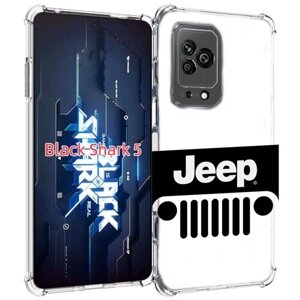 Чехол MyPads jeep-джип-3 мужской для Xiaomi Black Shark 5 задняя-панель-накладка-бампер