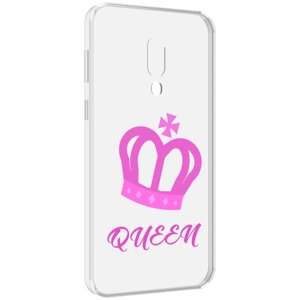 Чехол MyPads корона-королевы-розовый для Meizu 16 Plus / 16th Plus задняя-панель-накладка-бампер