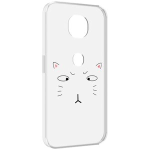 Чехол MyPads кот-части-лица для Motorola Moto G5S (XT1799-2) задняя-панель-накладка-бампер
