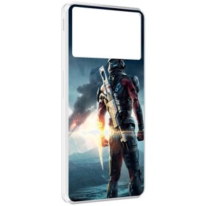 Чехол MyPads Mass Effect Andromeda Ryder для ZTE Nubia Z40S Pro задняя-панель-накладка-бампер