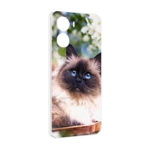Чехол MyPads порода кошка Бирман для Vivo Y56 5G задняя-панель-накладка-бампер