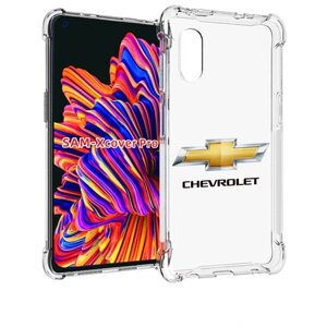 Чехол MyPads сhevrolet-3 мужской для Samsung Galaxy Xcover Pro 1 задняя-панель-накладка-бампер