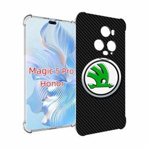 Чехол MyPads skoda шкода 2 для Honor Magic 5 Pro задняя-панель-накладка-бампер