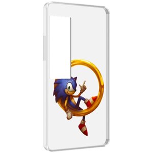 Чехол MyPads Sonic-R для Meizu Pro 7 Plus задняя-панель-накладка-бампер