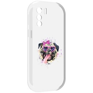 Чехол MyPads Веселая собака для UleFone Note 13P задняя-панель-накладка-бампер