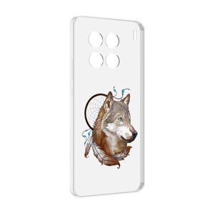 Чехол MyPads волк и ловец снов для Vivo X90 Pro задняя-панель-накладка-бампер