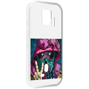 Чехол MyPads Всем-мир для ZTE Nubia Red Magic 7S Pro задняя-панель-накладка-бампер