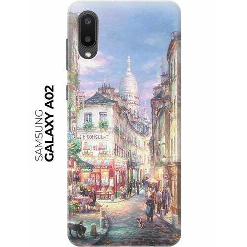 Чехол - накладка ArtColor для Samsung Galaxy A02 с принтом "Пейзаж Монмартра"