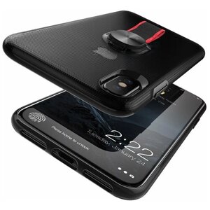 Чехол-накладка для iphone X/XS HOCO ousong PC+TPU черная