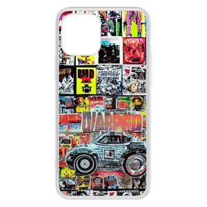 Чехол-накладка Krutoff Clear Case Автопамфлет для iPhone 12 Pro Max