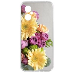 Чехол-накладка Krutoff Clear Case Букет для Xiaomi Poco M4 5G