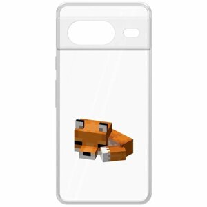 Чехол-накладка Krutoff Clear Case Minecraft-Спящий Лисенок для GOOGLE Pixel 8