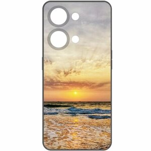 Чехол-накладка Krutoff Soft Case Индия, Пляжи Гоа для OnePlus Nord 3 5G черный