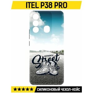Чехол-накладка Krutoff Soft Case Кроссовки мужские Уличный стиль для ITEL P38 Pro черный