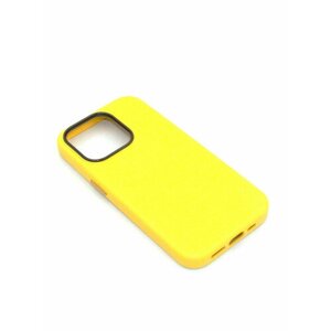 Чехол с MagSafe на iPhone 13 Pro Leather Collection-Жёлтый