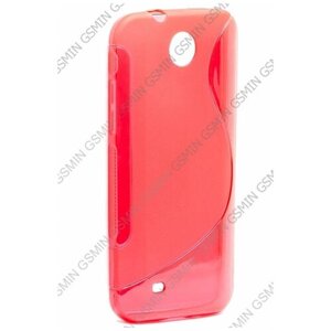 Чехол силиконовый для HTC Desire 300 S-Line TPU (Красный)
