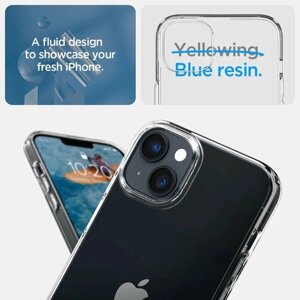 Чехол Spigen Liquid Crystal для iPhone 14 Max/защитный бампер/накладка на айфон 14/задник/чехол для айфон 14 макс (ACS04887, оригинал, Crystal Clear)