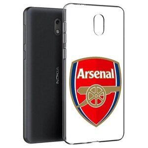 Чехол задняя-панель-накладка-бампер MyPads ФК Арсенал логотип для Nokia 3 противоударный