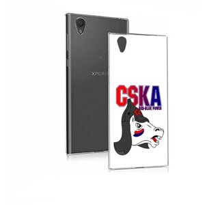 Чехол задняя-панель-накладка-бампер MyPads ФК ЦСК лошадка россия для Sony Xperia E5 противоударный