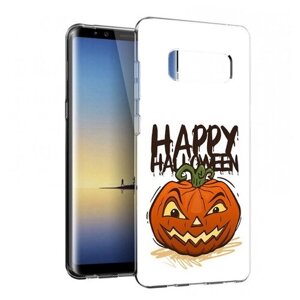 Чехол задняя-панель-накладка-бампер MyPads Хэллоуин счастливый для Samsung Galaxy Note 8 SM-N950 противоударный