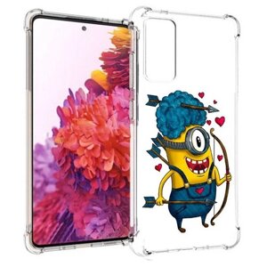 Чехол задняя-панель-накладка-бампер MyPads Миньон купидон для Samsung Galaxy S20FE (Fun Edition) SM-G780F 2020 противоударный