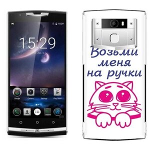 Чехол задняя-панель-накладка-бампер MyPads мяу для Oukitel K10000 Pro противоударный