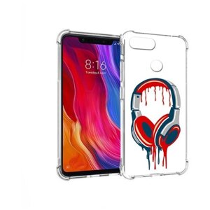 Чехол задняя-панель-накладка-бампер MyPads не делай громко для Xiaomi Mi 8 Youth/Mi 8 Lite противоударный