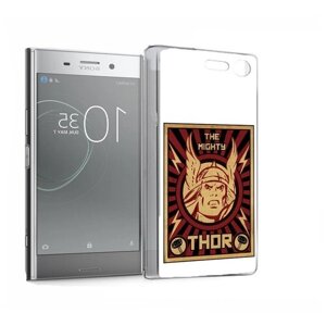 Чехол задняя-панель-накладка-бампер MyPads тор лицо для Sony Xperia XZ Premium 5.5 G8142 противоударный