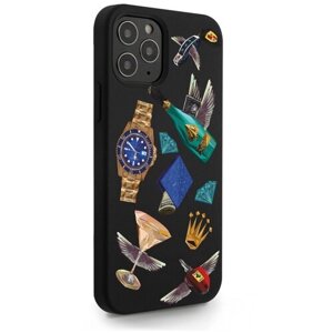 Черный силиконовый чехол MustHaveCase для iPhone 12/12 Pro Luxury lifestyle для Айфон 12/12 Про Противоударный